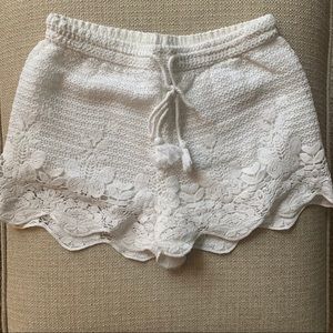 Abercrombie white lace shorts